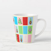 Farbenfrohe Weihnachtsmuster Milchtasse (Rechts)