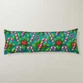 Farbenfrohe Weihnachtsmuster Seitenschläferkissen (Rückseite)