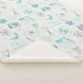 Farbenfrohe Weihnachtsmuster Sherpadecke (3/4)