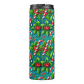 Farbenfrohe Weihnachtsmuster Thermosbecher (Rückseite)