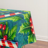 Farbenfrohe Weihnachtsmuster Tischdecke (Beispiel)