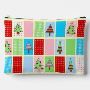 Farbenfrohe Weihnachtsmuster Zubehörtasche