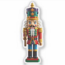 Farbenfrohe Weihnachtsnachtscreme Aufkleber