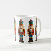 Farbenfrohe Weihnachtsnachtscreme Kaffeetasse (VorderseiteRechts)