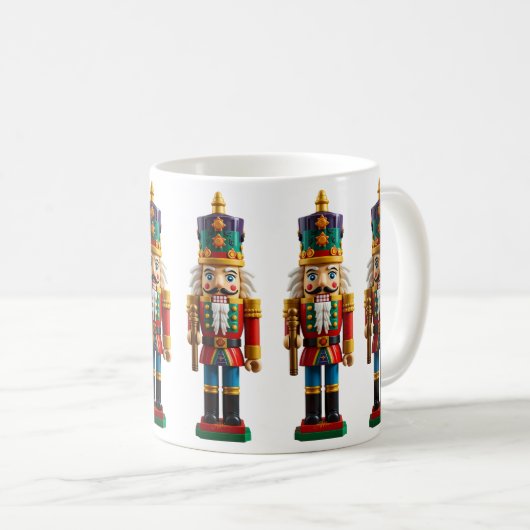 Farbenfrohe Weihnachtsnachtscreme Kaffeetasse (VorderseiteRechts)