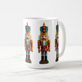 Farbenfrohe Weihnachtsnachtscreme Kaffeetasse (VorderseiteRechts)