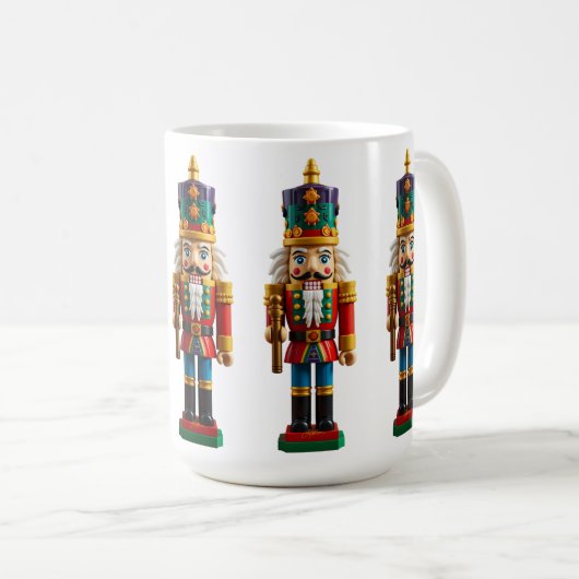 Farbenfrohe Weihnachtsnachtscreme Kaffeetasse (VorderseiteRechts)