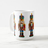 Farbenfrohe Weihnachtsnachtscreme Kaffeetasse (Vorderseite Links)