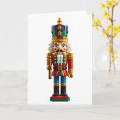 Farbenfrohe Weihnachtsnachtscreme Karte (Gelbe Blume)