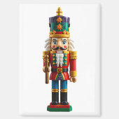 Farbenfrohe Weihnachtsnachtscreme Magnet (Vorderseite)