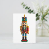 Farbenfrohe Weihnachtsnachtscreme Postkarte (Stehend Vorderseite)