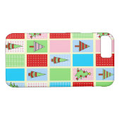 Farbenfrohe Weihnachtsplätze Case-Mate iPhone Hülle (Rückseite (Horizontal))