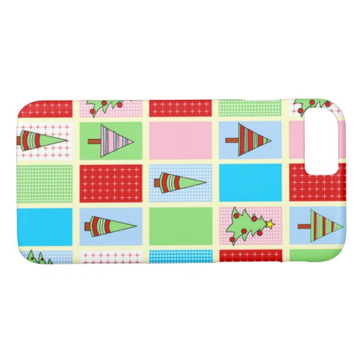 Farbenfrohe Weihnachtsplätze Case-Mate iPhone Hülle (Rückseite (Horizontal))