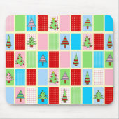Farbenfrohe Weihnachtsplätze Mousepad (Vorne)