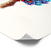 Farbenfrohe Weihnachtsposter Poster (Ecke)