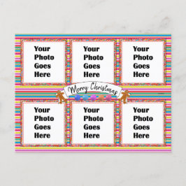 Farbenfrohe Weihnachtspostkarte HAMbWG Postkarte