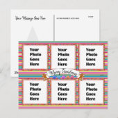 Farbenfrohe Weihnachtspostkarte HAMbWG Postkarte (Vorne/Hinten)