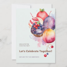 Farbenfrohe Weihnachtspudding, Obstkuchen und Bonb