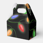 Farbenfrohe Weihnachtssaitenlichter Geschenkschachtel (Rückseite)