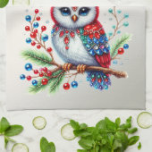 Farbenfrohe Weihnachtsschale Holiday Küche Handtuc Geschirrtuch (Gefaltet)