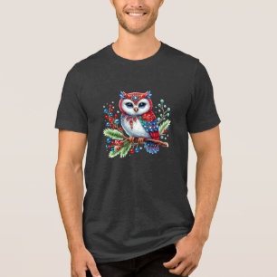 Farbenfrohe Weihnachtsschale T - Shirt der Männer