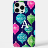Farbenfrohe Weihnachtsschmuck Mit Monogramm Case-Mate iPhone Hülle (Rückseite)