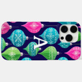 Farbenfrohe Weihnachtsschmuck Mit Monogramm Case-Mate iPhone Hülle (Rückseite (Horizontal))