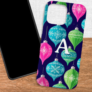 Farbenfrohe Weihnachtsschmuck Mit Monogramm iPhone 16 Pro Max Hülle