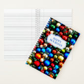 Farbenfrohe Weihnachtsschmuck Notizblock (Innen)