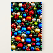 Farbenfrohe Weihnachtsschmuck Notizblock (Rückseite)