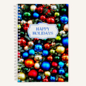 Farbenfrohe Weihnachtsschmuck Notizblock (Vorderseite)