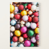 Farbenfrohe Weihnachtsschmuck Notizblock (Rückseite)