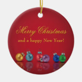 Farbenfrohe Weihnachtsschmuck - Ornamente (Vorne)