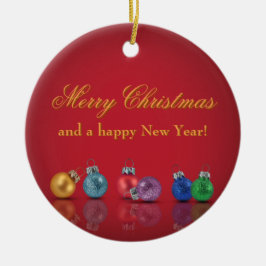 Farbenfrohe Weihnachtsschmuck - Ornamente