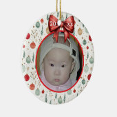 Farbenfrohe Weihnachtsschmuck Personalisiertes Fot (Rechts)