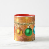 Farbenfrohe Weihnachtsschmuck Tasse (Zentrum)