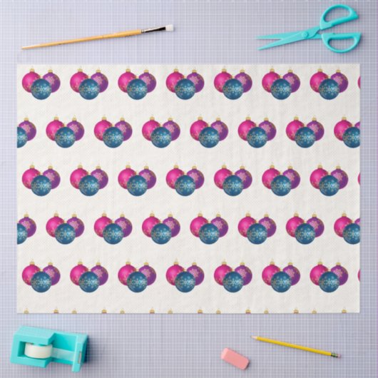 Farbenfrohe Weihnachtsschmuck Tissue Seidenpapier (Basteln)