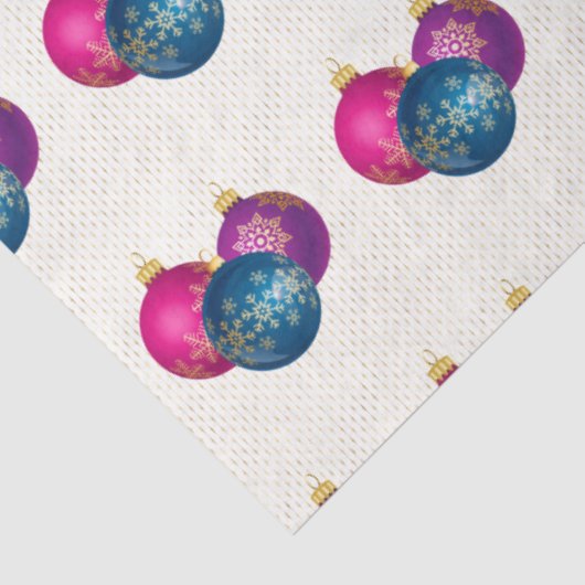 Farbenfrohe Weihnachtsschmuck Tissue Seidenpapier (Ausschnitt)