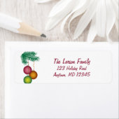 Farbenfrohe Weihnachtsschmuck und Pinienurlaub (Insitu)