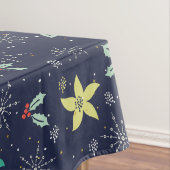 Farbenfrohe Weihnachtsschneeflocken & Blume Muster Tischdecke (Beispiel)