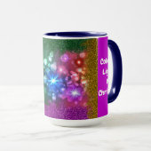 Farbenfrohe Weihnachtsstimmung in der Tasse (VorderseiteRechts)