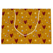 Farbenfrohe Weihnachtsthemen Große Geschenktüte (Vorderseite)