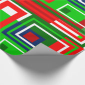 Farbenfrohe Weihnachtswrapping Paper Roll Geschenkpapier (Ecke)