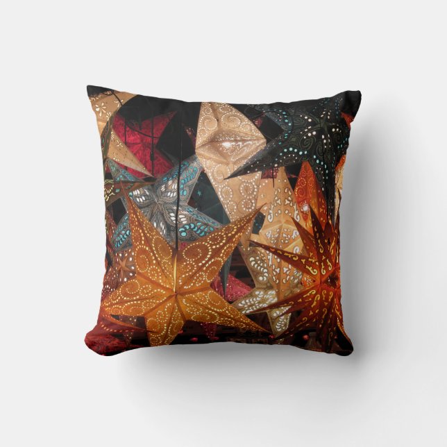 Farbenfrohe Weihnachtswurfkissen Kissen (Vorderseite)