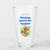 Farbenfrohe Weingums Glas (Vorderseite)