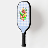 Farbenfrohe Weingums Pickleball Schläger (Links)