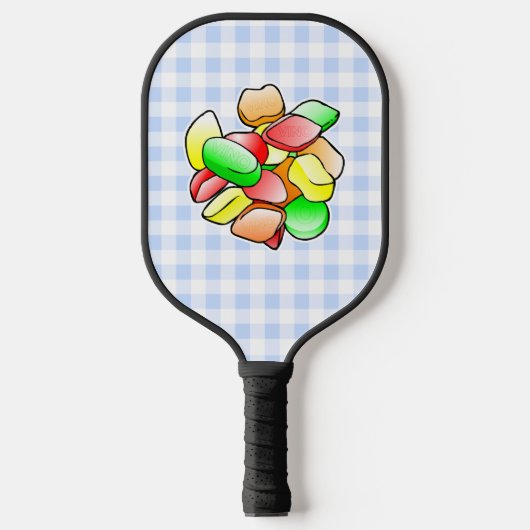 Farbenfrohe Weingums Pickleball Schläger (Vorderseite)