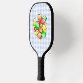 Farbenfrohe Weingums Pickleball Schläger (Links)