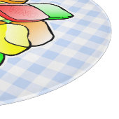 Farbenfrohe Weingums Schneidebrett (Ecke)