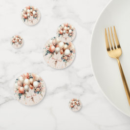 Farbenfrohe Weißpfirsichblütenballons Elegantes Pa Konfetti